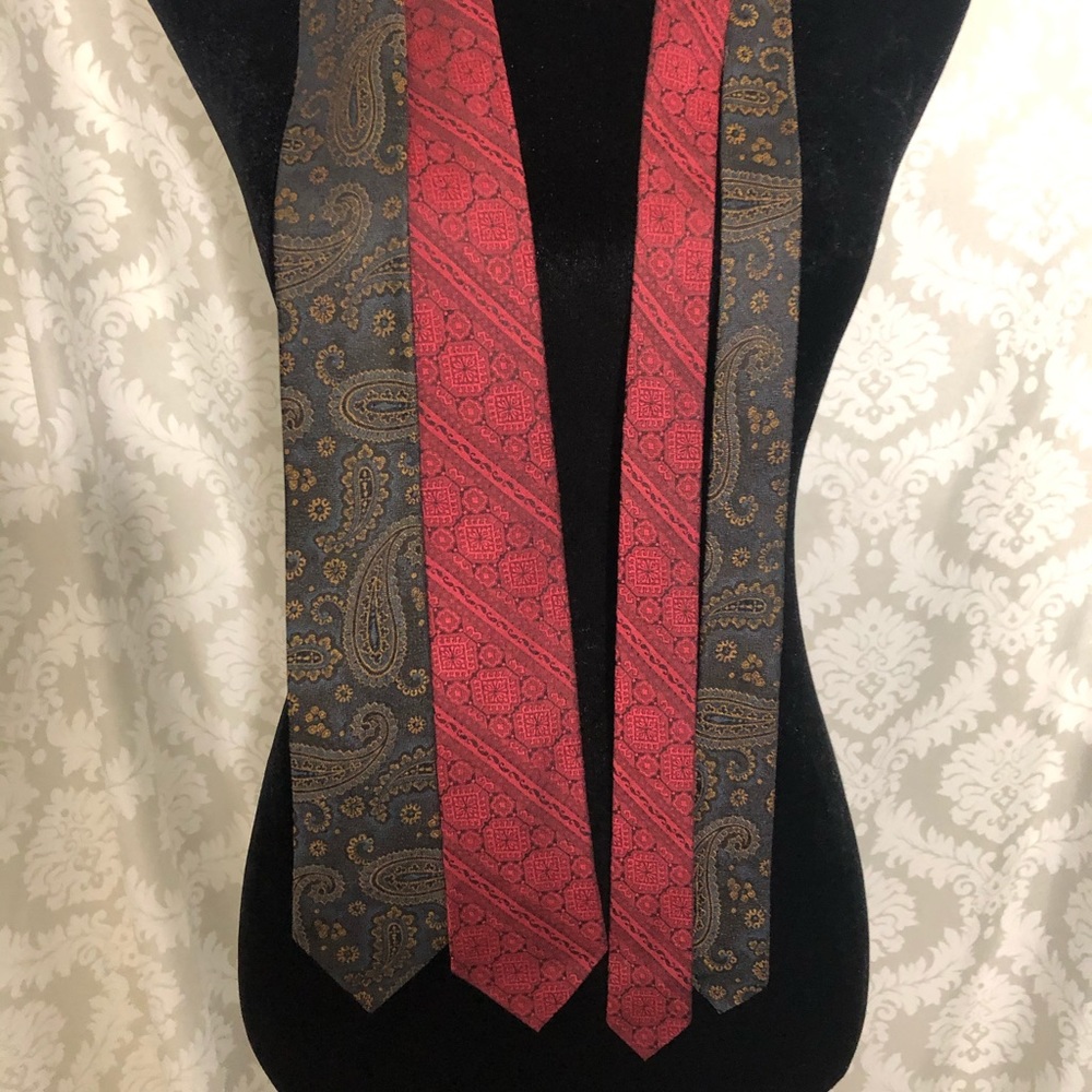 Two 1970’s Vintage Silk Ties